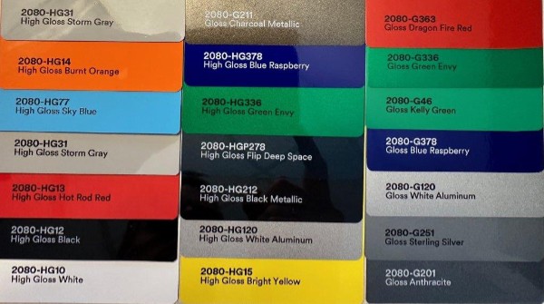 3M™ Farbfächer Wrap Film 2080 / Erweiterungskit mit den neuen HG Farben
